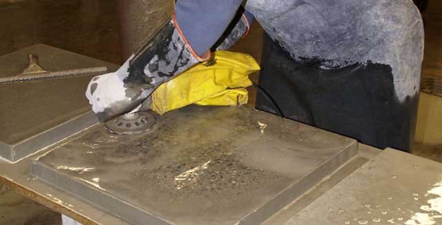 grinding concrete countertops