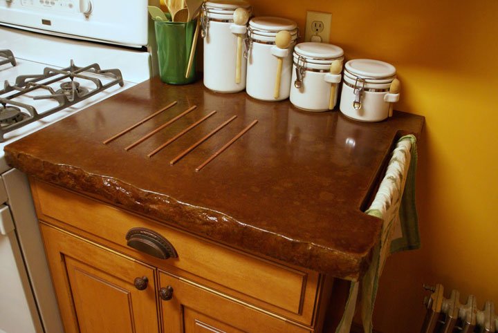 concrete countertops pictures. Kitchen Concrete Countertop