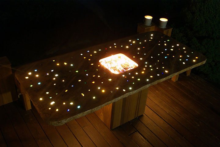 Outdoor Concrete Table Concrete Light Table
