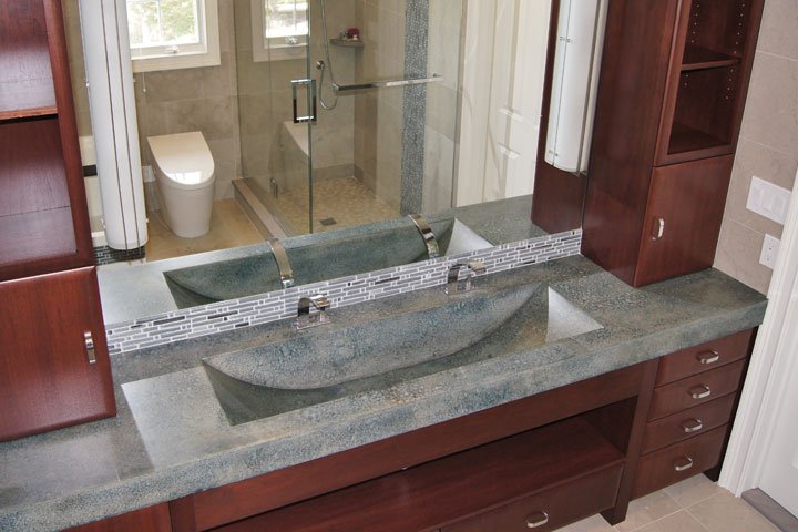Concrete Bathroom Countertops Master Bathroom Concrete Countertop