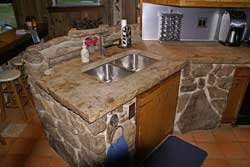 kitchen featuring stonehenge countertop