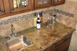 bar featuring stonehenge concrete countertops